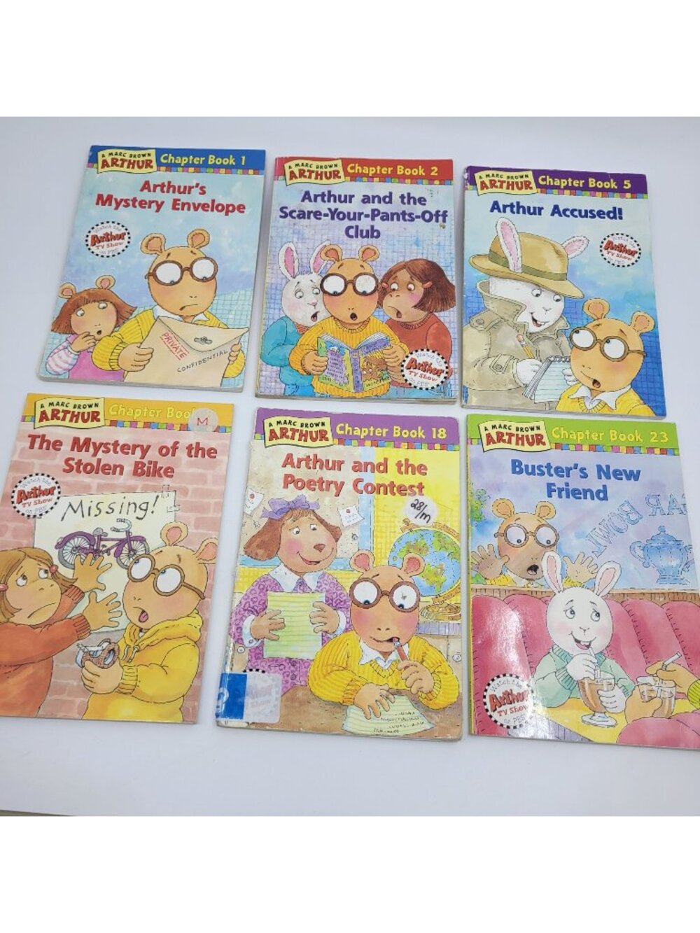 ARTHUR Lot of 6 Chapter Books by Marc Brown - BK323